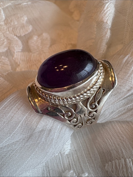 Silpada Jewelry - SILPADA amethyst cabochon and .925 Sterling Silver statement ring.
